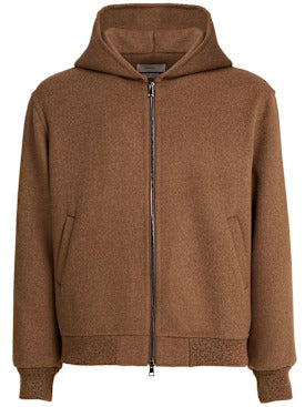 Herren Hoodie mit Reißverschluss Kapuze Rippbündchen Regular Fit Strickjacke Alltag