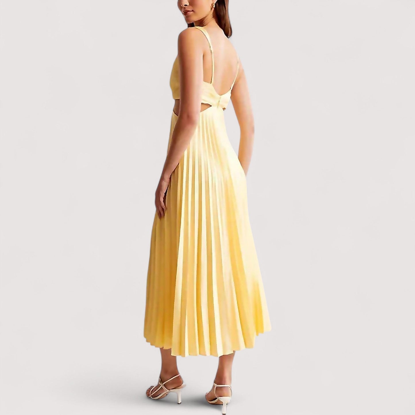 Damen Maxikleid locker geschnitten fließend leicht atmungsaktiv elegante Passform für Sommer und Alltag