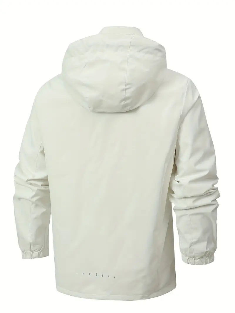 Herren Regenmantel Regular Fit Wasserdicht Leicht Atmungsaktiv Kapuze Alltag Outdoor Freizeit