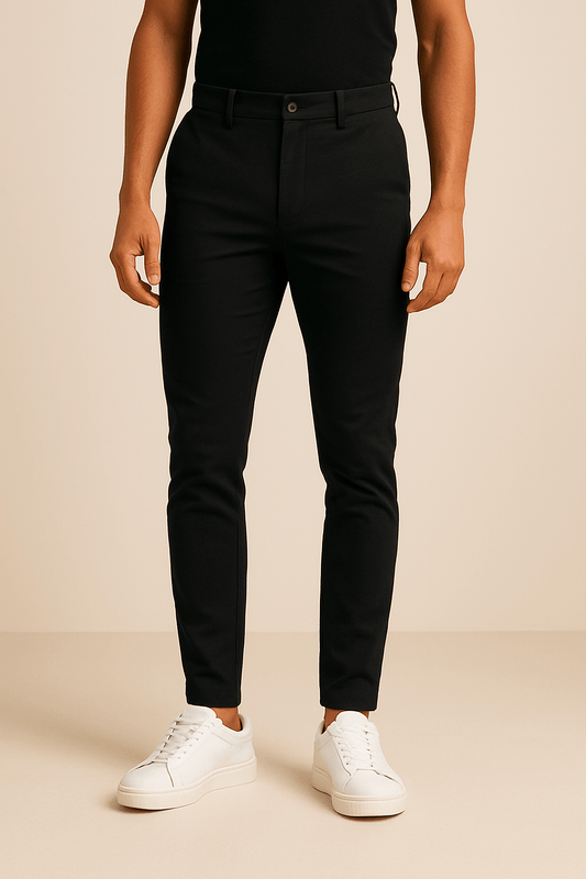 WILHELM | Herren Hose John Slim Fit mit klarer Linie für Alltag und Büro