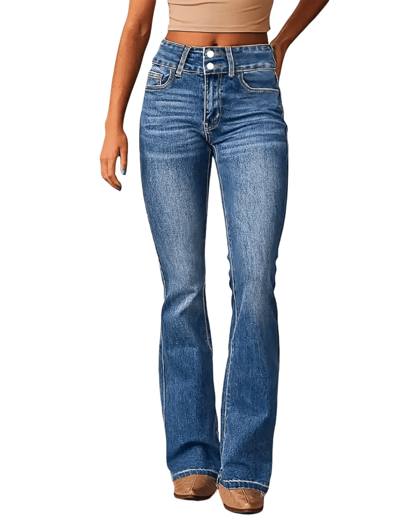 WILHELM | Damen Hose mit weitem Bein im Retro-Stil für Arbeit & Freizeit
