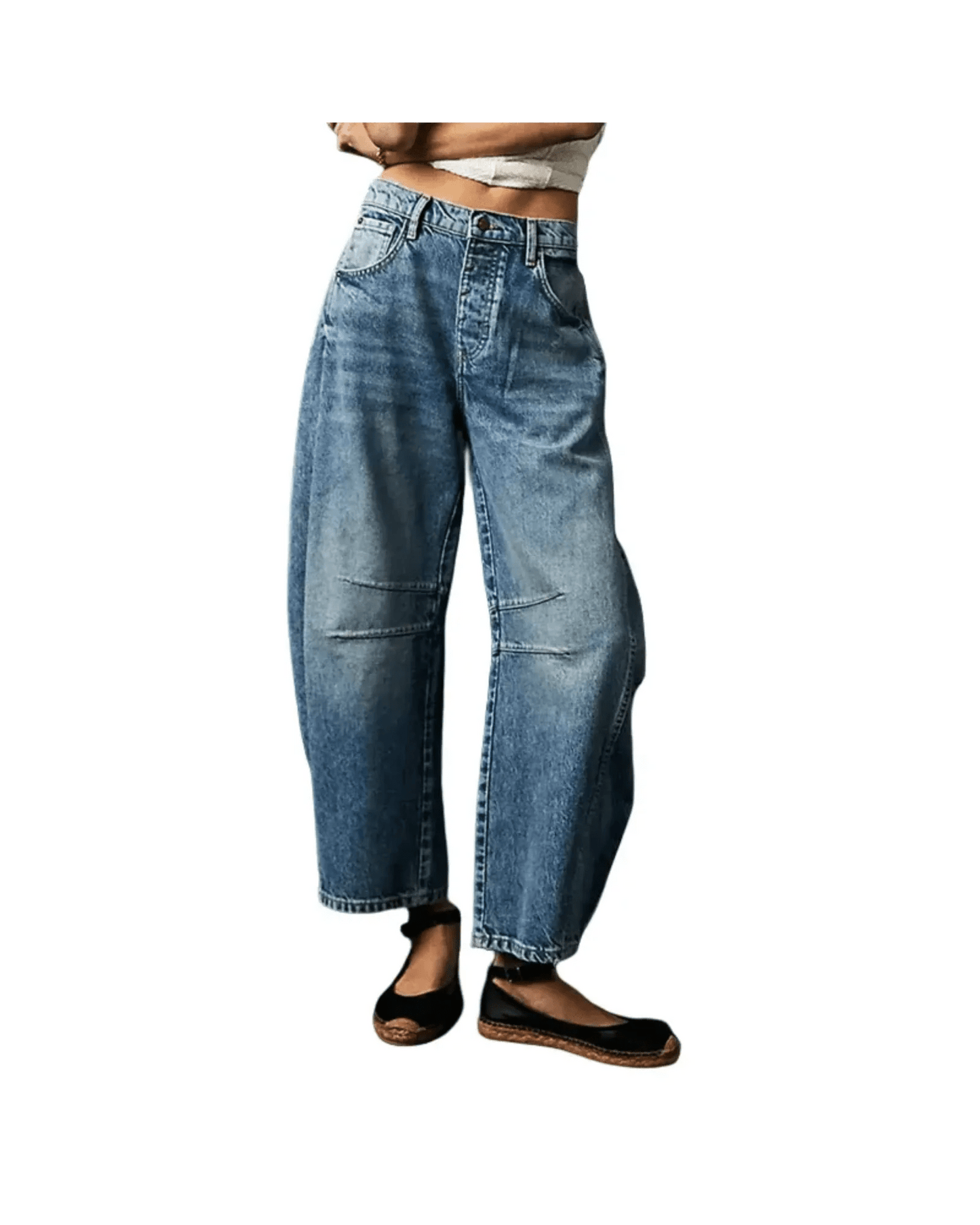 WILHELM | Damen Jeans mit weitem Bein und klarer Silhouette Büro & Freizeit