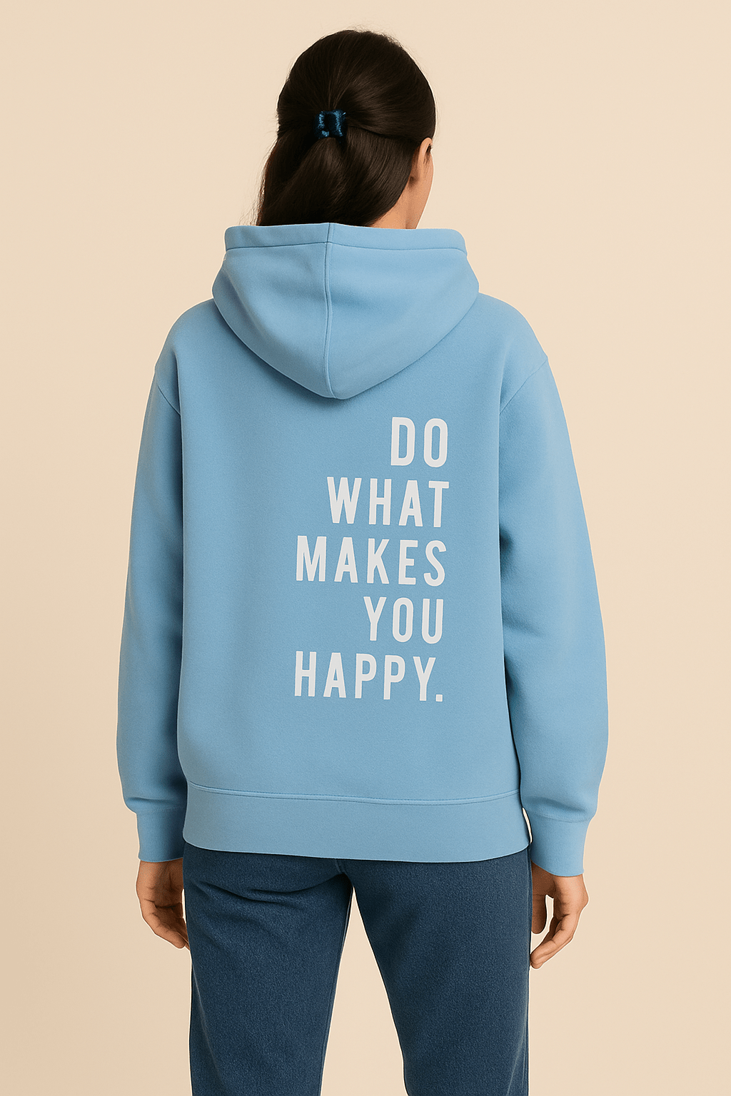 WILHELM | Damen Kapuzenpullover mit Schriftzug für die Freizeit