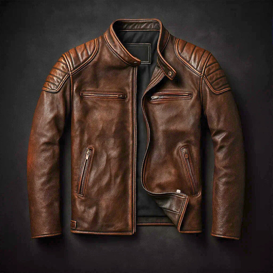 Herren Jacke Regular Fit Strukturiert Reißverschluss Warm Futter Alltag Business Casual Zeitlos Robust