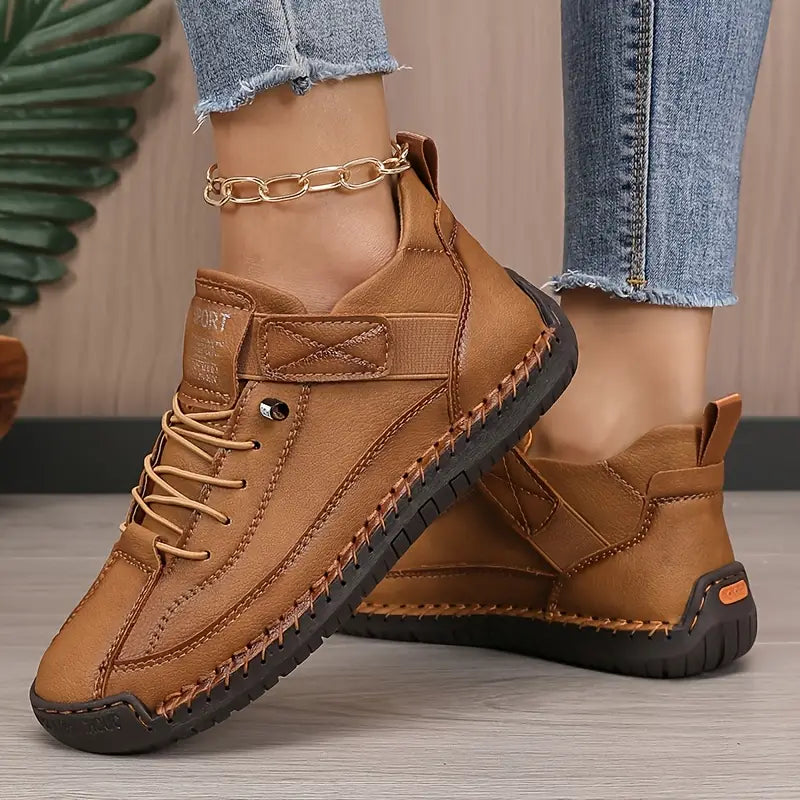 Damen Sneakers rutschfest elastische Einsätze Slip-On