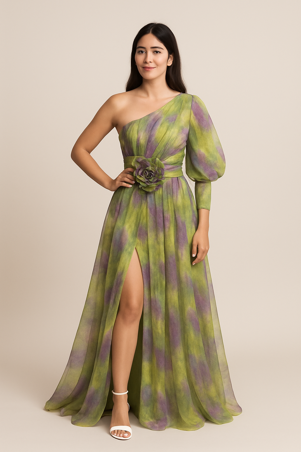 WILHELM | luftig-leichtes Kleid mit One‑Shoulder‑Schnitt
