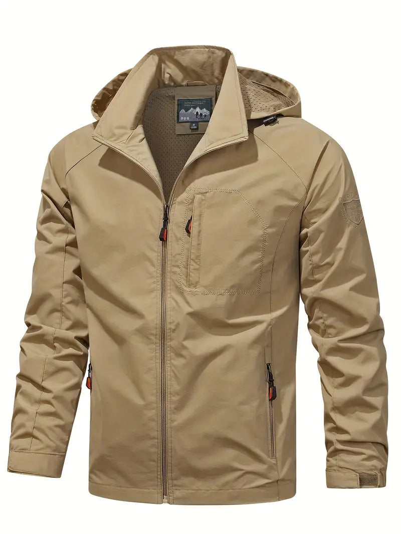 Herren Leichte Jacke Regular Fit Atmungsaktiv Slim Design Casual Elegant Übergang Reisen Smart Casual