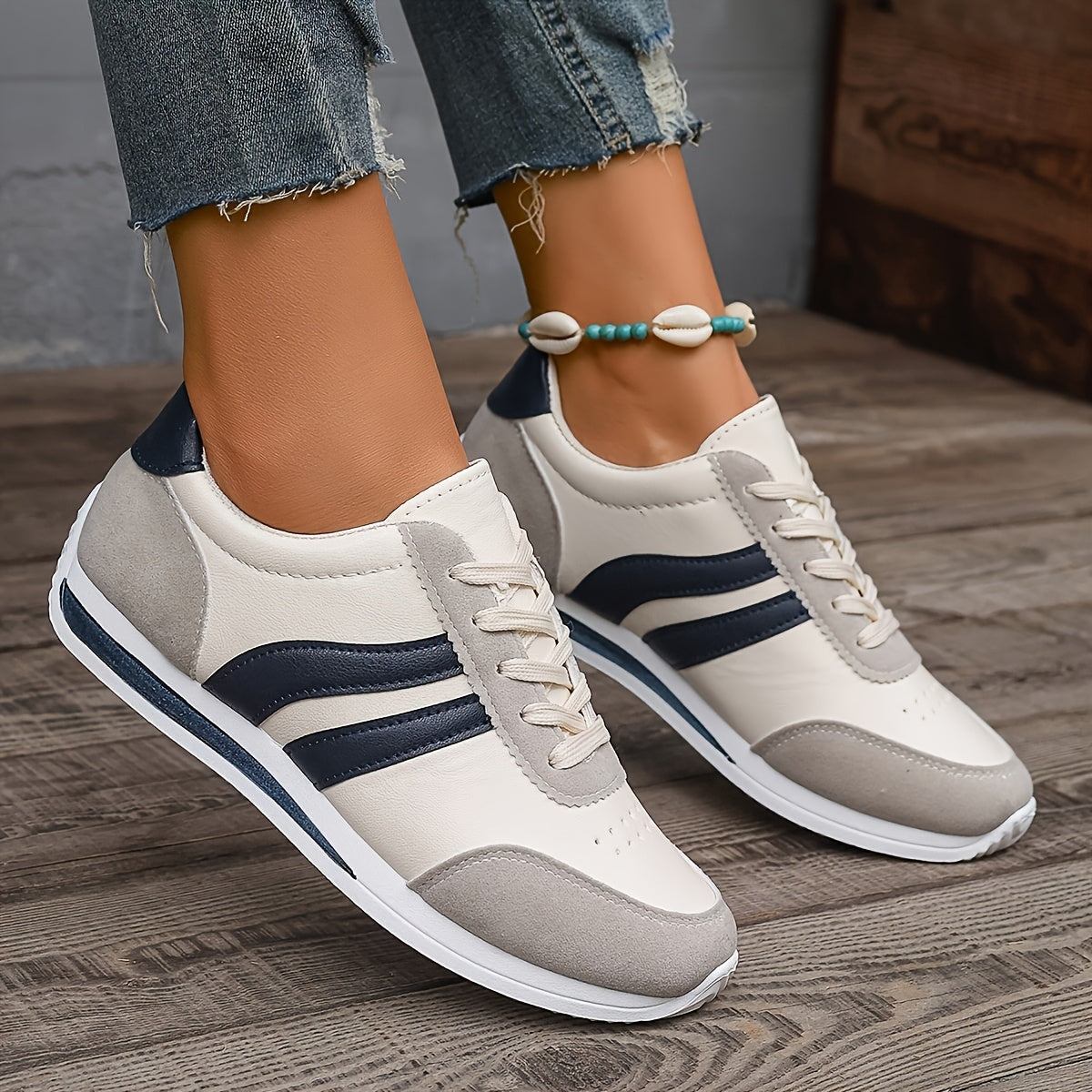 Herren Sneaker leicht sportlich rutschfest gepolstert Schnürung Alltag Freizeit Casual Schuhe