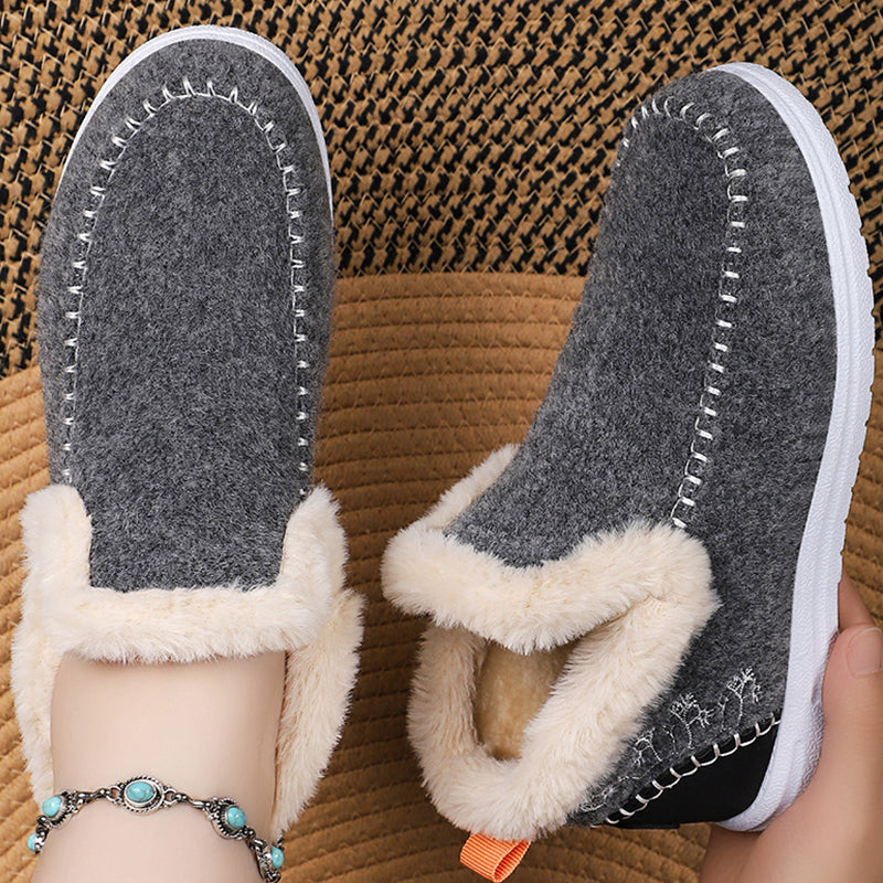 Damen Schneestiefel gefüttert rutschfest warm bequem langlebig