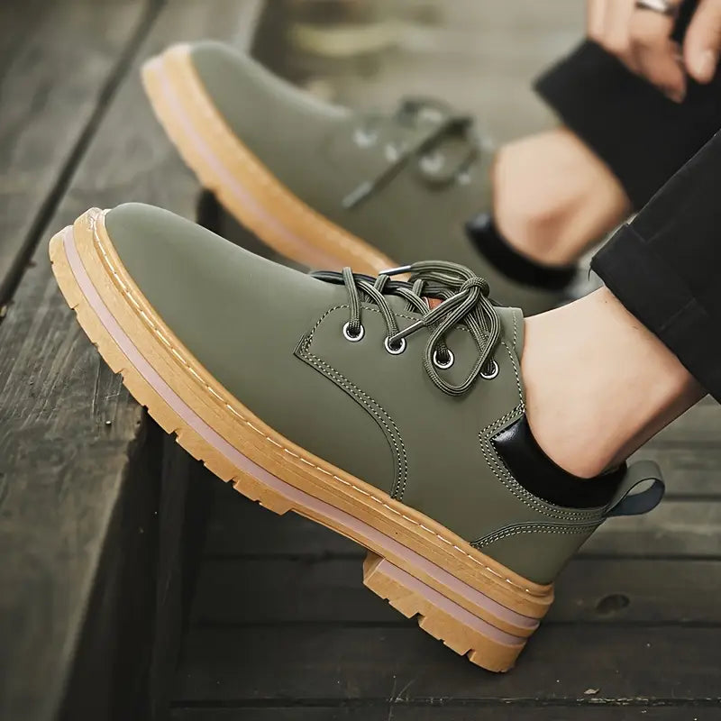Herren Schnürschuhe klassisch rund rutschfest gepolstert langlebig Alltag Freizeit Business Casual
