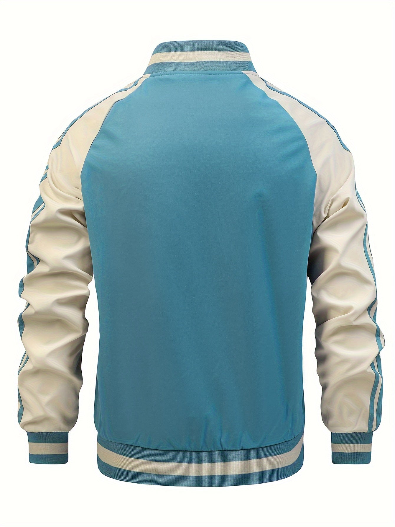 Damen Jacke Regular Fit Lila Streifen Reißverschluss Sportlich Weich Warm Alltag Freizeit Übergang