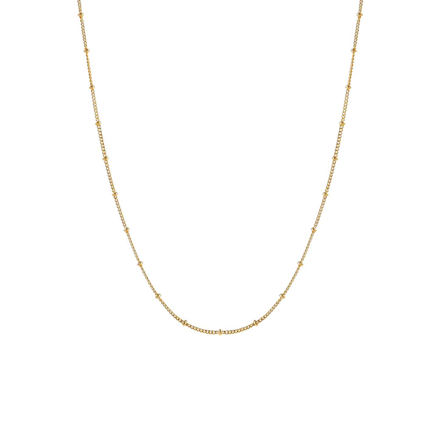 Damen Perlen Choker Gold Kugelkette Verstellbar Wasserfest Hypoallergen Edelstahl