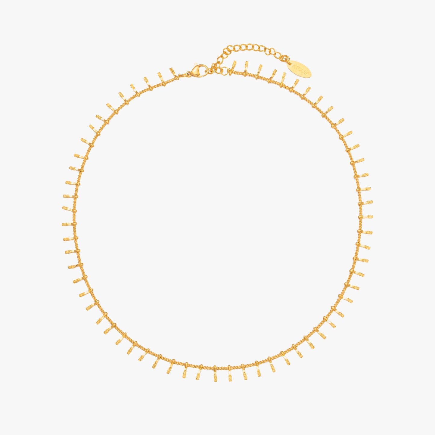 Damen Choker Halskette Gold verstellbar wasserfest hypoallergen Edelstahl minimalistisch