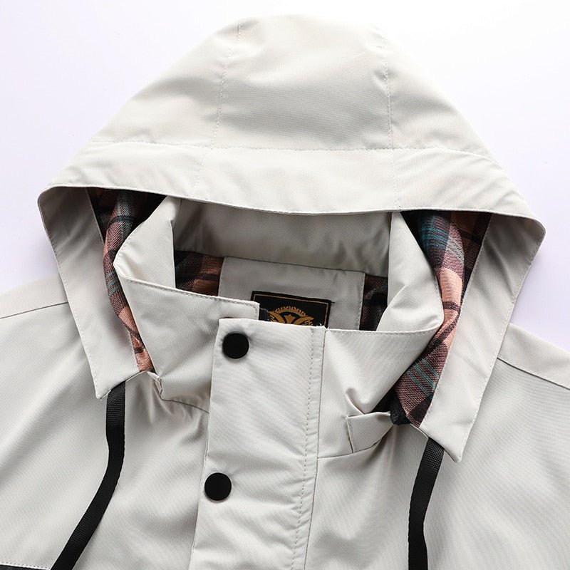 Herren Winterjacke Regular Fit Warm Wetterfest Elegant Outdoor Stadt Berge Komfort Winter