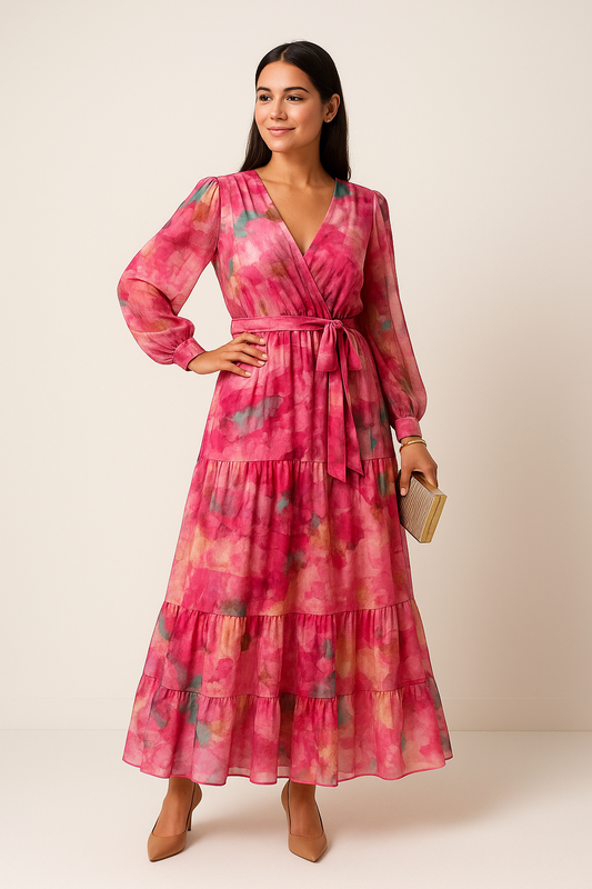 WILHELM | Damen Maxikleid mit Blumenprint luftig & leicht