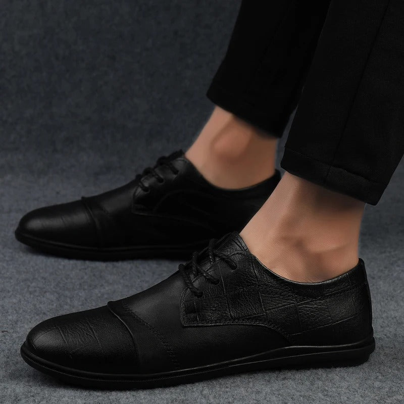 Herren Lederschuhe elegante Schnürschuhe klassisch bequem formell