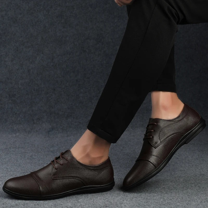 Herren Lederschuhe elegante Schnürschuhe klassisch bequem formell