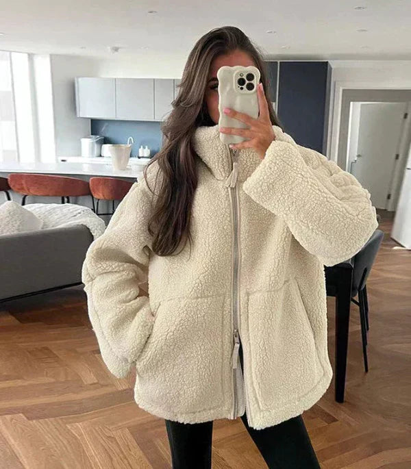 Damen Jacke Regular Fit Warm Winter Wind- und Wasserabweisend Weich Alltag Herbst Winter