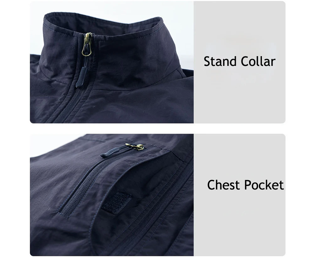 Herren Weste Regular Fit Leicht Atmungsaktiv Outdoor Wandern Reisen Mehrtaschen Funktional Sommer