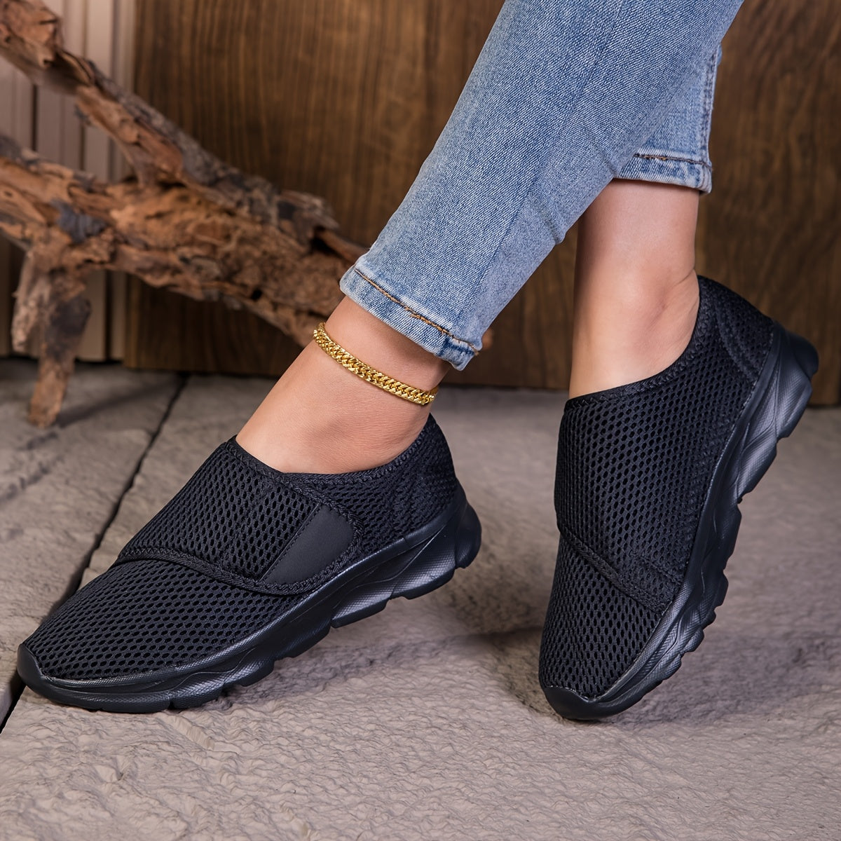 Orthopädischer Slip-On für Damen atmungsaktiv rutschfest leicht bequem