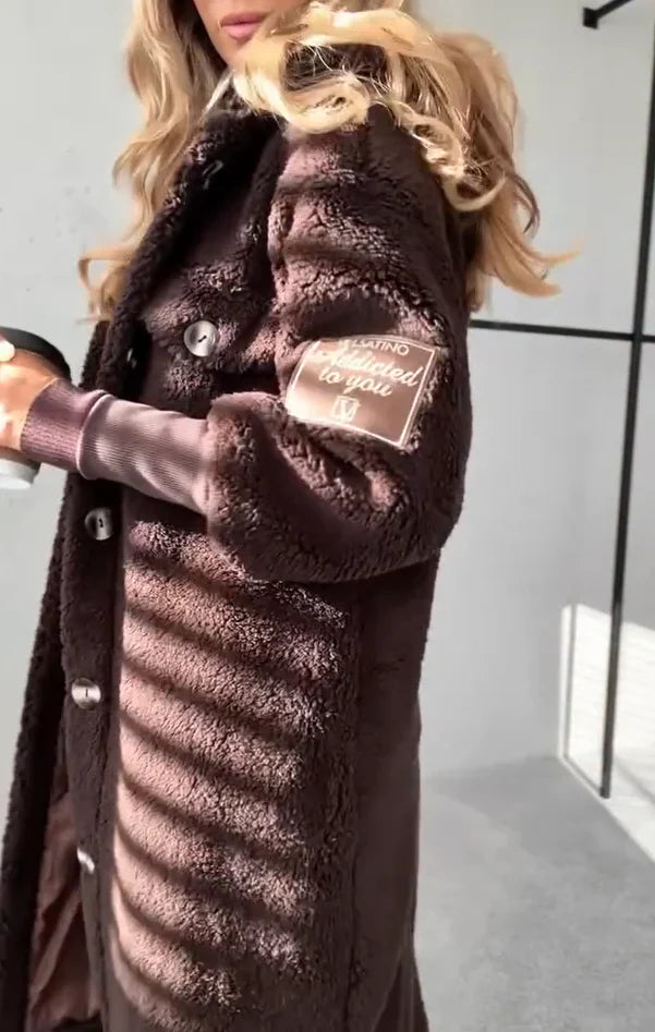 Damen Kapuzenmantel Lang Oversized Knopfleiste Taschen Lässiger Schnitt Übergang Freizeit