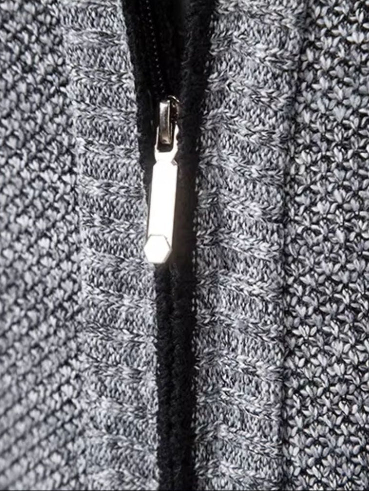 Herren Gilet Reißverschluss elegant minimalistisch gepflegte Passform