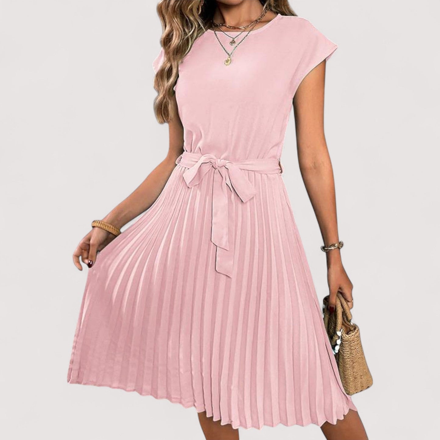 Damen Sommerkleid elegant locker Passform leicht atmungsaktiv vielseitig bequem