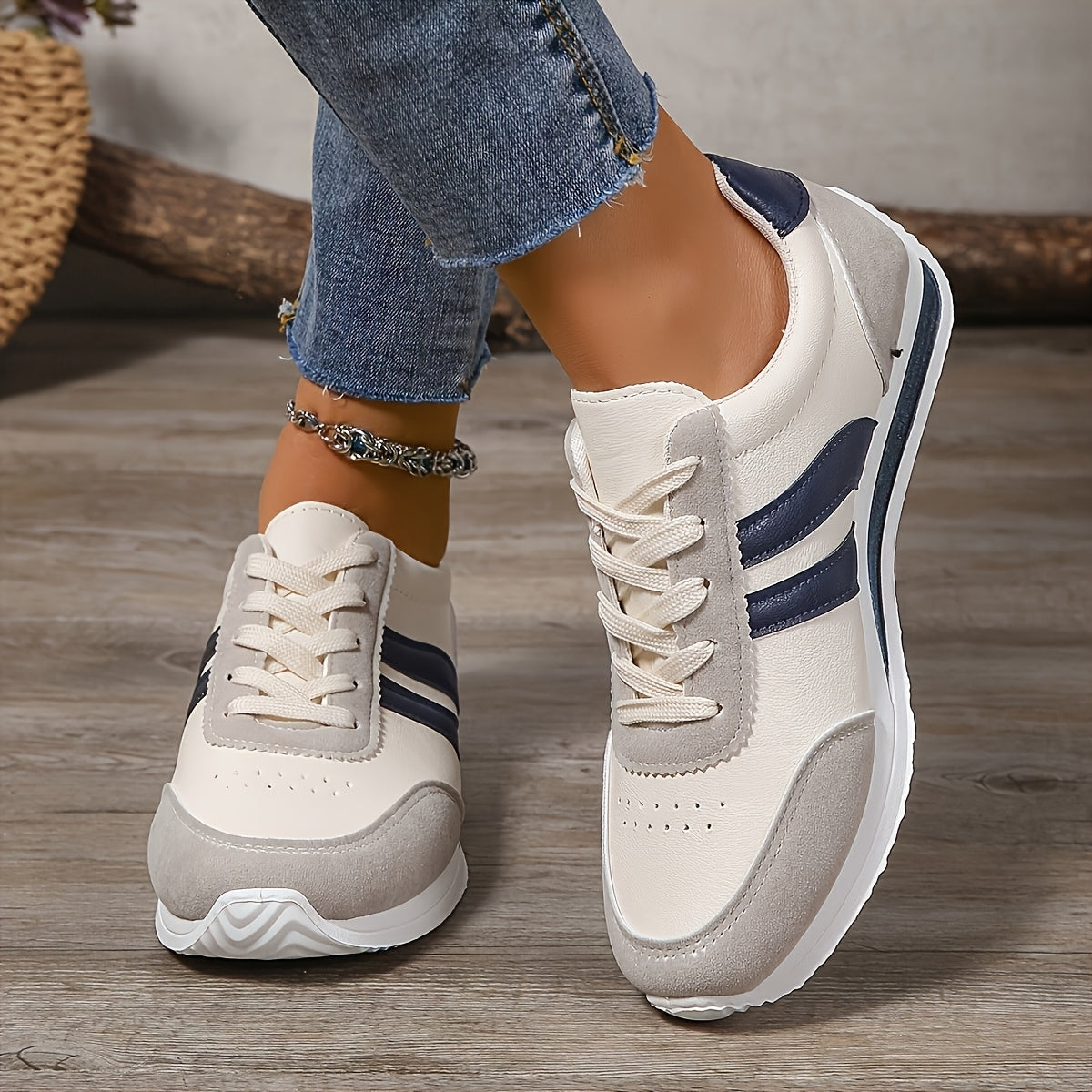 Herren Sneaker leicht sportlich rutschfest gepolstert Schnürung Alltag Freizeit Casual Schuhe