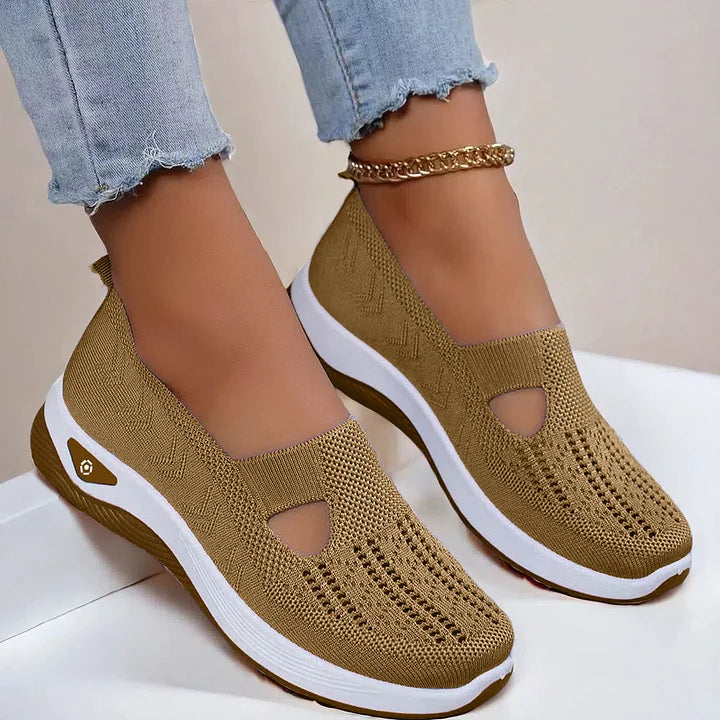 Damen Slip-On Sneaker atmungsaktiv rutschfest leicht bequem flexibel