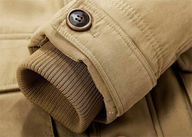 Herren Winterjacke Regular Fit Warm Gefüttert Winddicht Wetterfest Reißverschluss Freizeit Outdoor