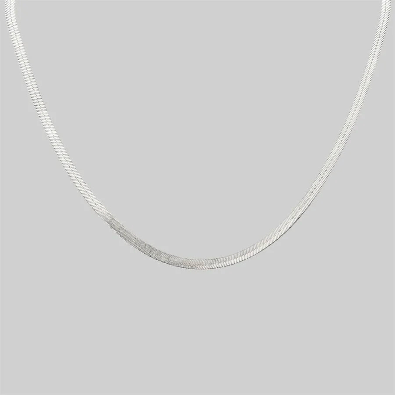 Damen Herringbone Choker Gold, 18K PVD Edelstahl Halskette, wasserfest, verstellbar