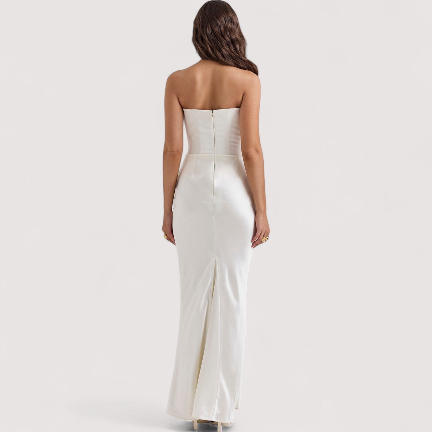 Damen Korsettkleid schulterfrei figurbetont elegant tailliert