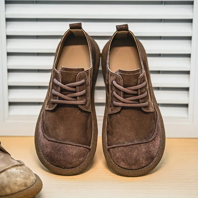 Herren Lederschuhe orthopädisch Komfort Schnürschuhe stoßdämpfende Sohle breiter Schnitt