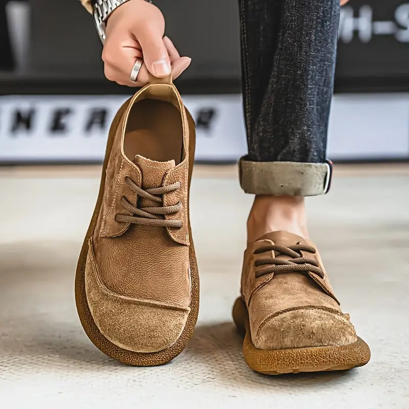 Herren Lederschuhe orthopädisch Komfort Schnürschuhe stoßdämpfende Sohle breiter Schnitt