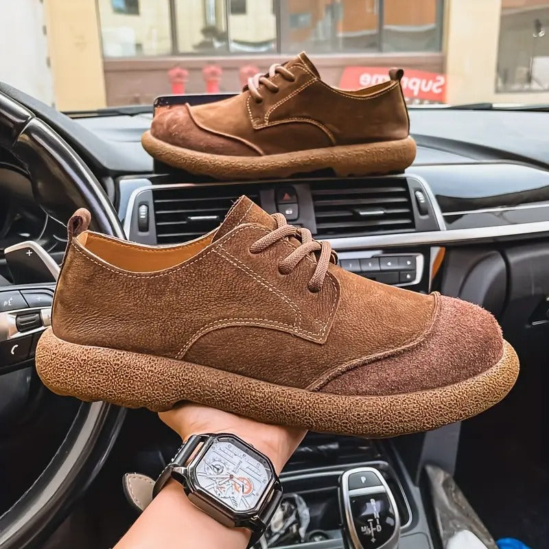 Herren Lederschuhe orthopädisch Komfort Schnürschuhe stoßdämpfende Sohle breiter Schnitt