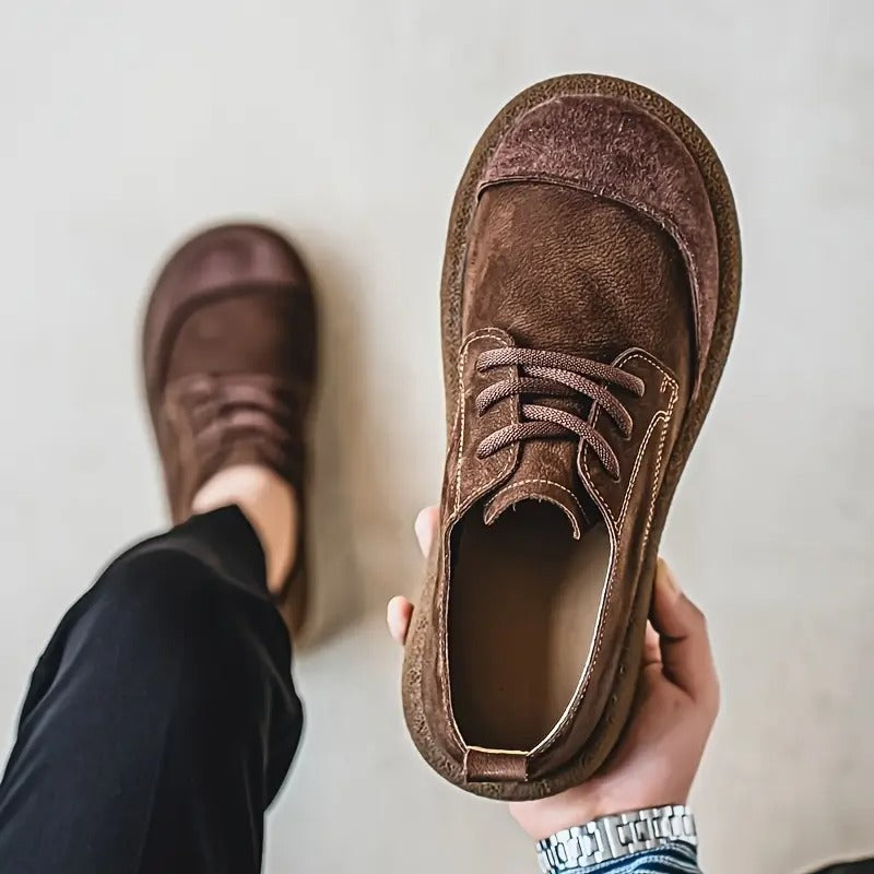 Herren Lederschuhe orthopädisch Komfort Schnürschuhe stoßdämpfende Sohle breiter Schnitt