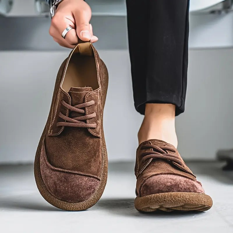 Herren Lederschuhe orthopädisch Komfort Schnürschuhe stoßdämpfende Sohle breiter Schnitt