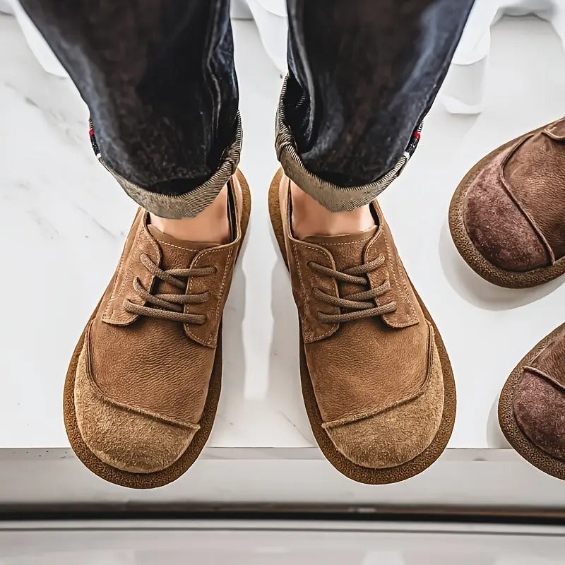 Herren Lederschuhe orthopädisch Komfort Schnürschuhe stoßdämpfende Sohle breiter Schnitt