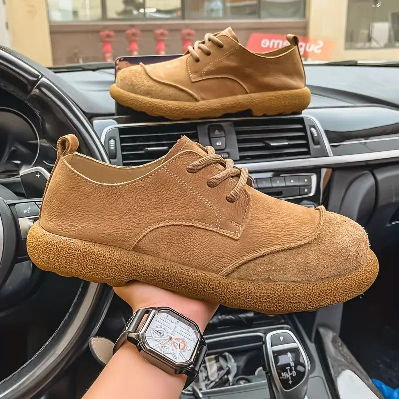Herren Lederschuhe orthopädisch Komfort Schnürschuhe stoßdämpfende Sohle breiter Schnitt