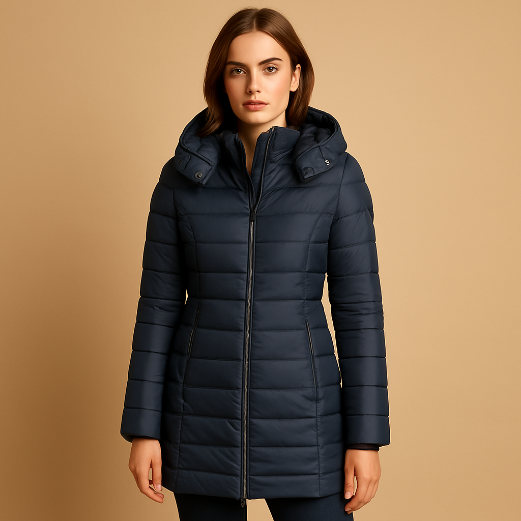 Damen Pufferjacke Regular Fit Leicht Warm Kapuze Alltag Winter Outdoor Freizeit