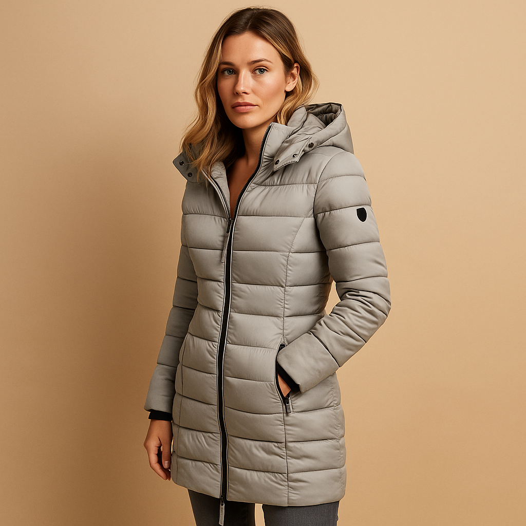 Damen Pufferjacke Regular Fit Leicht Warm Kapuze Alltag Winter Outdoor Freizeit