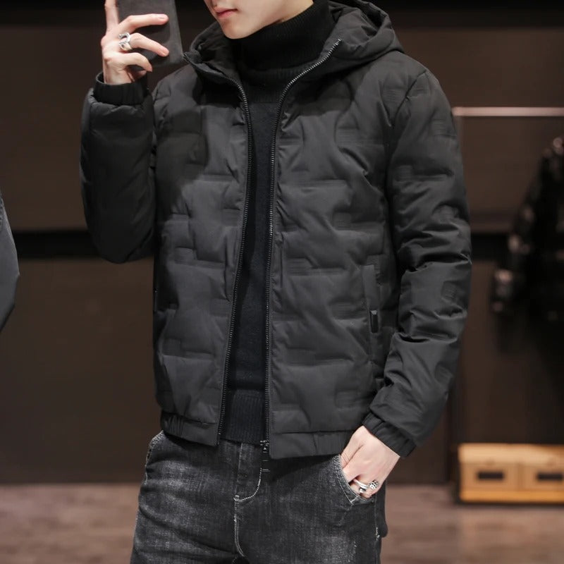 Herren Pufferjacke Slim Fit Steppjacke Leicht Gefüttert Warm Winter Urban Casual Alltag Reisen