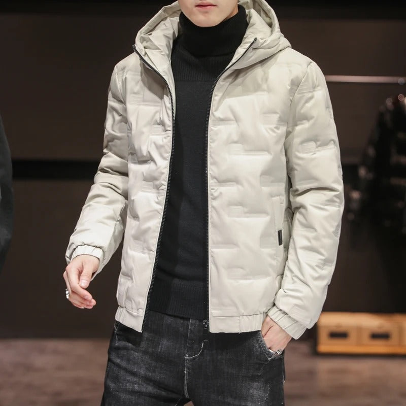 Herren Pufferjacke Slim Fit Steppjacke Leicht Gefüttert Warm Winter Urban Casual Alltag Reisen