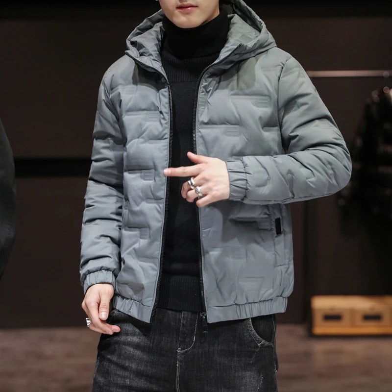 Herren Pufferjacke Slim Fit Steppjacke Leicht Gefüttert Warm Winter Urban Casual Alltag Reisen