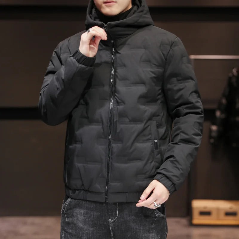 Herren Pufferjacke Slim Fit Steppjacke Leicht Gefüttert Warm Winter Urban Casual Alltag Reisen