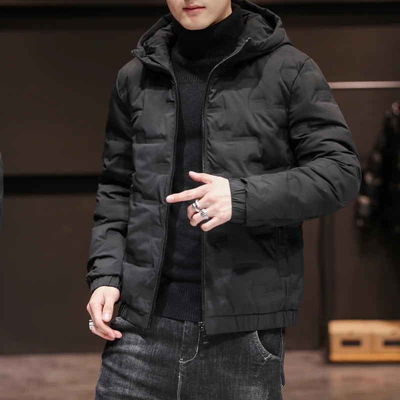 Herren Pufferjacke Slim Fit Steppjacke Leicht Gefüttert Warm Winter Urban Casual Alltag Reisen