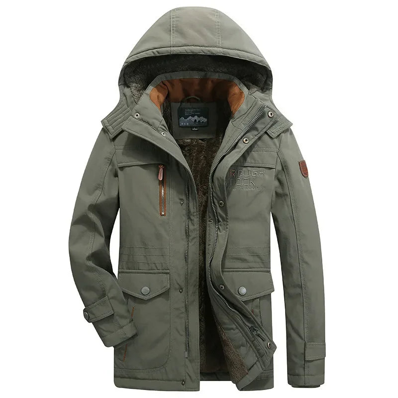 Herren Winterjacke Gepolstert Slim Fit Elegant Warm Übergangsjacke Business Casual Alltag