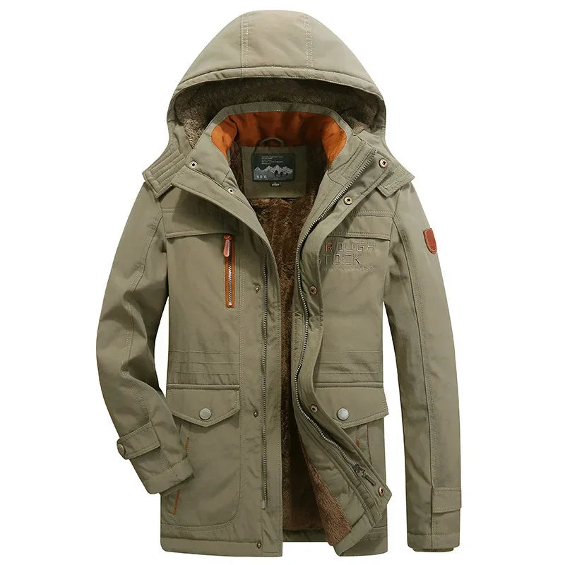 Herren Winterjacke Gepolstert Slim Fit Elegant Warm Übergangsjacke Business Casual Alltag