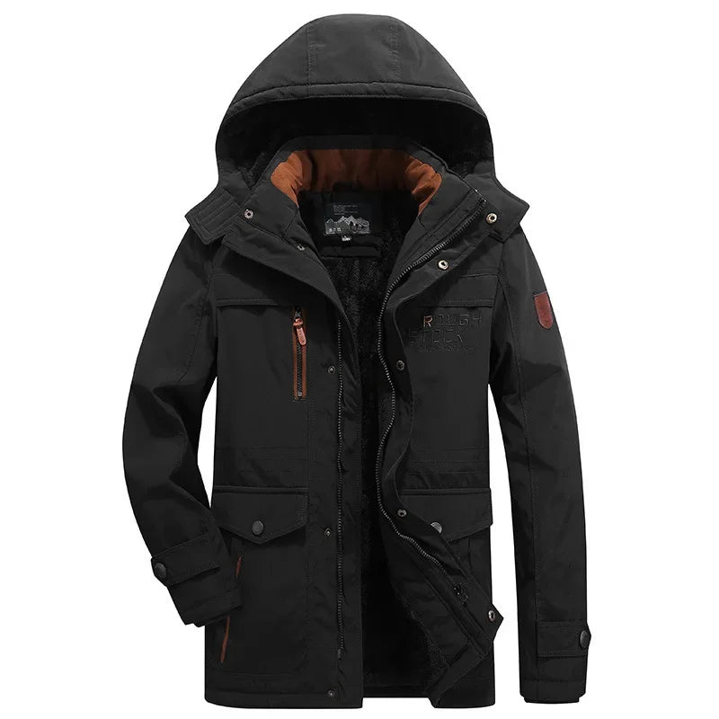 Herren Winterjacke Gepolstert Slim Fit Elegant Warm Übergangsjacke Business Casual Alltag