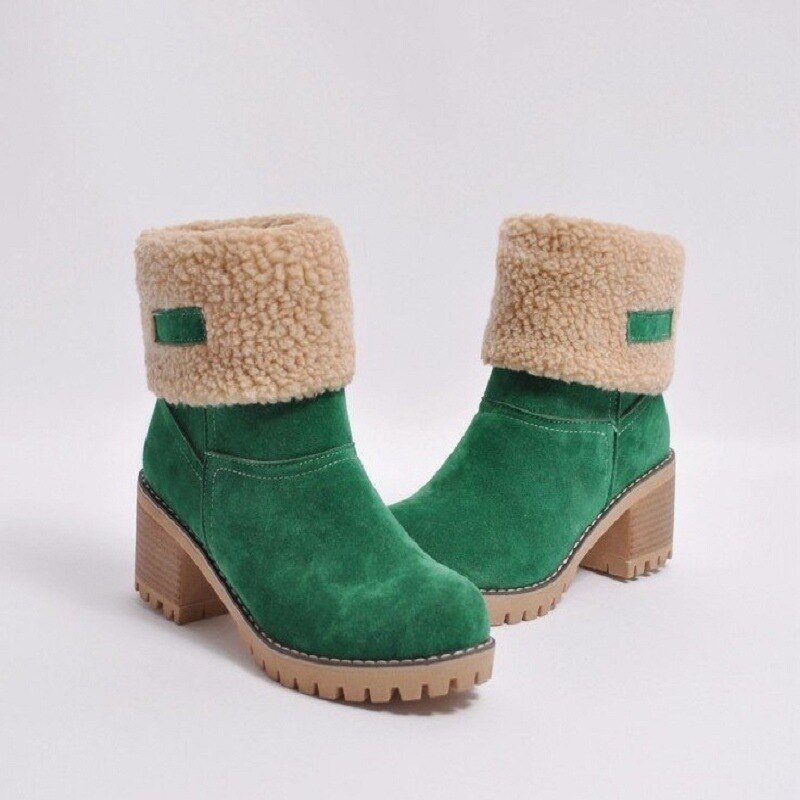 Damen Winterstiefel gefüttert rutschfest warm bequem langlebig